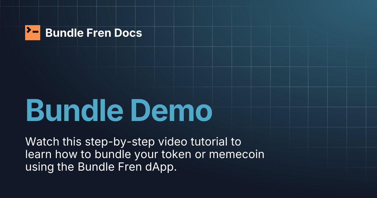 Bundle Demo | Bundle Fren Docs